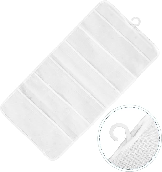 Hanging Hair Accessories Organizer Wall Pouch for Headbands Hair Clips Bows Non Woven Storage for Bedroom Restroom for Daily Use