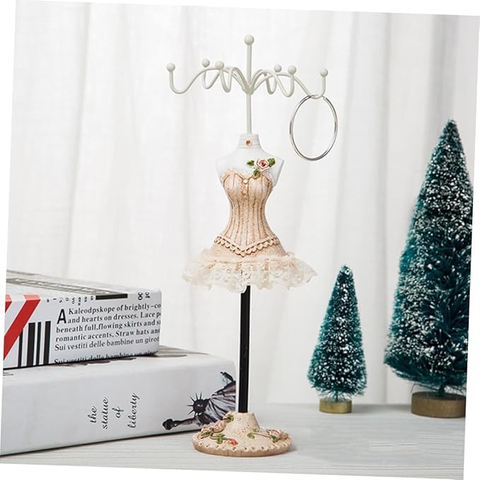 Height Rotating Jewelry Display Rack Stylish Earring Storage Holder for Necklaces and Bracelets Durable Accessory Organizer for Home Decor