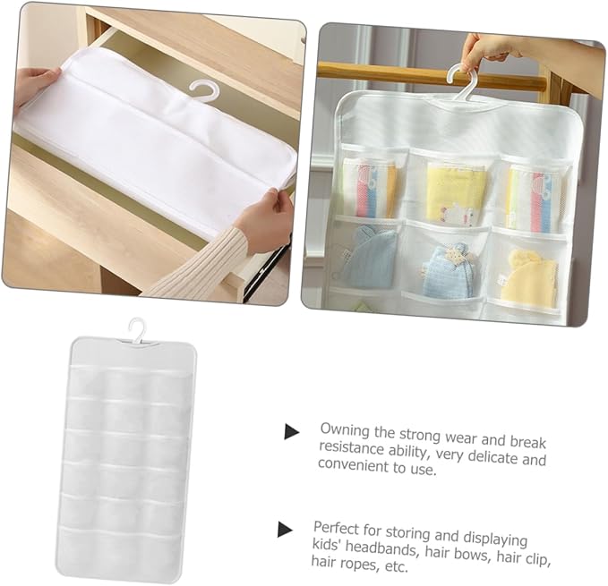Zerodeko Jewelry Organizer Hanging Accessory Organizer Hair Clip Holder Wall Hanging Shelf Home Wall Decor Claw Clip Holder