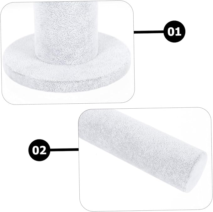 VALICLUD Velvet Hair Hoops Display Rack Round Tube Design Hairband Organizer for Accessories Bracelet Holder for Desktop Use for Hair Rings Storage