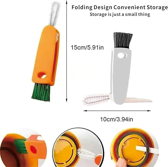 18 Pieces Crevice Cleaning Brush, Corner Brush, Screen Cleaner Brush, Cleaning Tools for Housekeeping, Garbage Disposal Cleaner Brush, Window Track Cleaning Tools, Kitchen (18pcs)