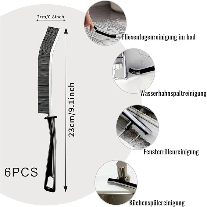 14Pcs Crevice Gap Cleaning Brush,Door Window Track Groove Corner Crevice Cleaning Brushes for Cleaning Window Grooves, Bathroom, Toilet Corner, Kitchen, Faucet, Sink, Keyboards(14PCS)
