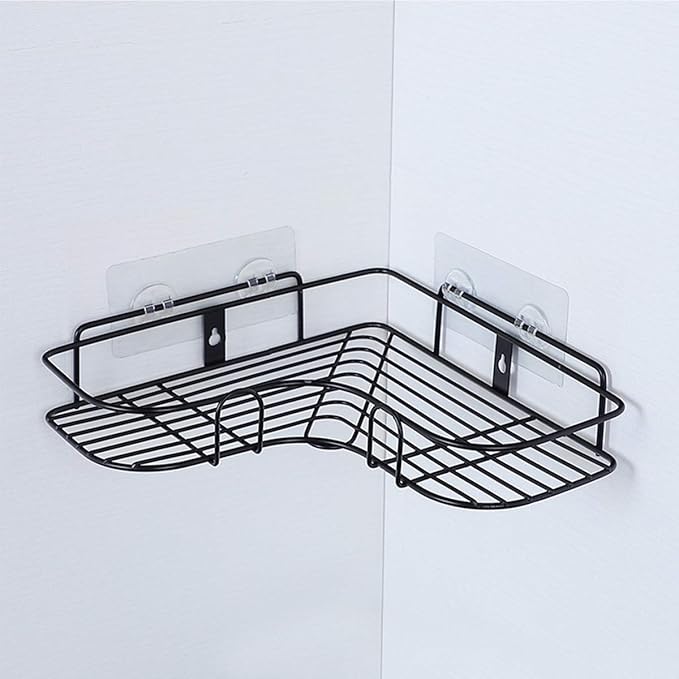 LAIGOO 8 Pcs Replacement Adhesive Stickers for Shower Caddy Corner, No Drilling Wall Hooks Adhesive Strips for Bathroom Shelves