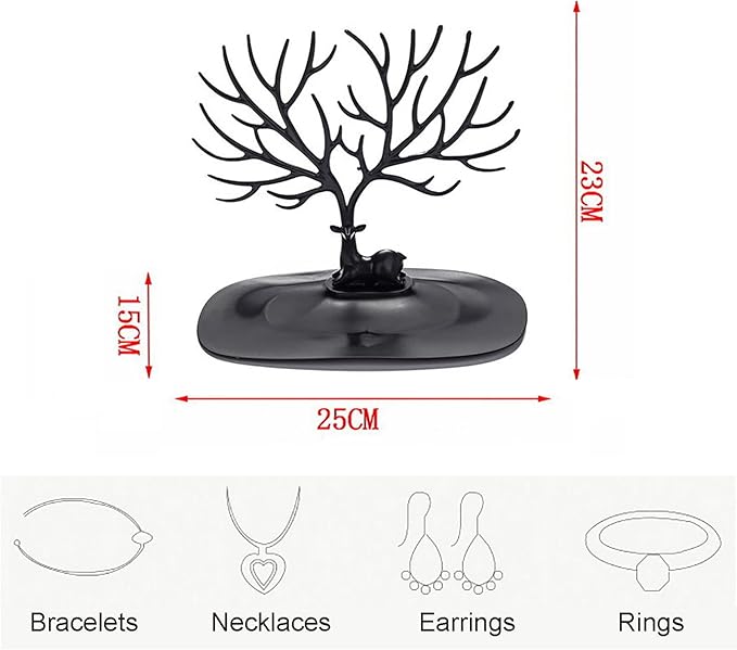 Jewelry Organizer - Hanging Tree Rack for Necklace, Earrings, Bracelet, Ring, Jewelry Tree Stand Rack Hanging Organizer, Jewelries Display Stand Organizer