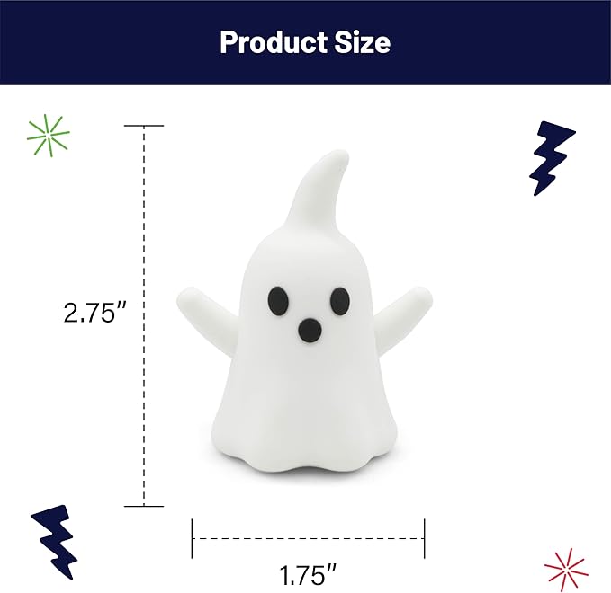 Figurine Ring Holder – Cute and Decorative Jewelry Organizer for Rings, Earrings & Small Accessories – Perfect for Vanity, Dresser, or Bathroom Countertop– Ghost