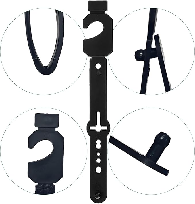100 Pack Belt Hangers, Space Saving Organizer for Belts, Ties, Scarves - Closet and Store Display Accessories
