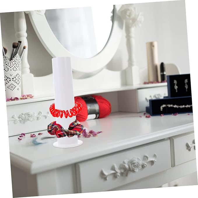 Hair Ties Elastic Holder Organizer Acrylic Scrunchie Holder Stand Hair Accessory Organizer Women