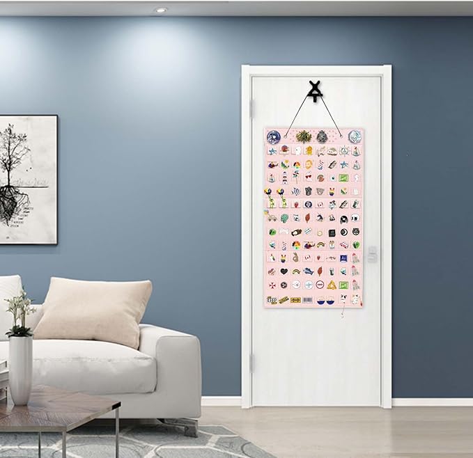 Wall Hanging Brooch Pin Organizer,Pins Collection Display Case,Brooch Collection Storage Holder,Holds Up to 170 Pins(Not Include any Accessories)