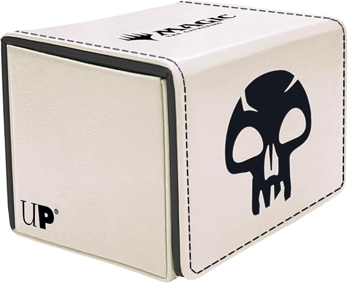 Ultra PRO - Mana 8 Alcove Edge Deck Box - Swamp for Magic: The Gathering, Store & Protect up to 100 Standard Size MTG Cards, Great for Commander Deck, Side Loading Deck Box, Premium Leatherette Finish