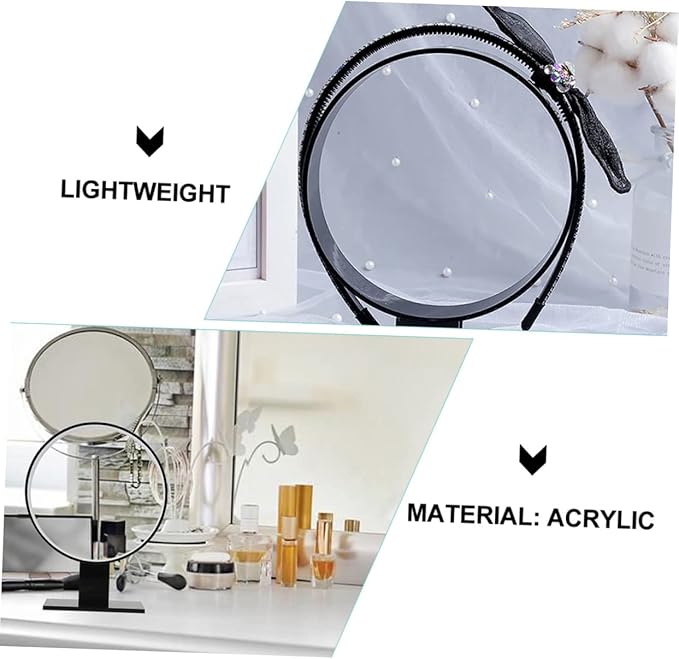 2pcs Hair Accessories Display Stand Clear Headband Holder Organizer Headband Organizer for Headbands for Hair Accessory Organizer Girl Headbands Clear Stand Acrylic