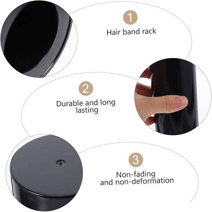 LIFKOME Acrylic Hair Tie Organizer Box Scrunchie Holder Stand Hair Accessories Stand for Desktop Display