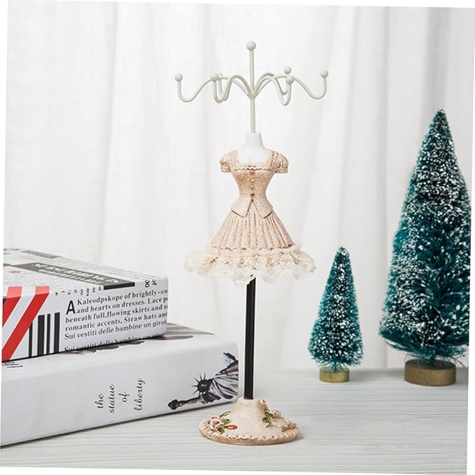 Height Rotating Jewelry Display Rack Stylish Earring Storage Holder for Necklaces and Bracelets Durable Accessory Organizer for Home Decor