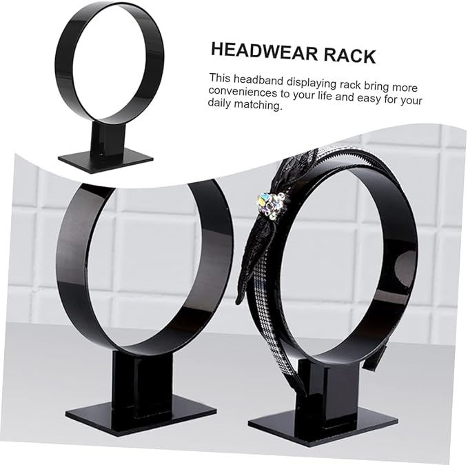 2pcs Hair Accessories Display Stand Shirt Collars for Women False Collars Girl Headband Fake Headband Holder Stand Hair Accessories for Bracelet Display Stand Acrylic Black