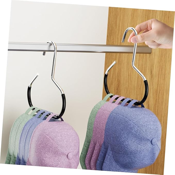 Mobestech 10pcs Non- Tie and Scarf Hanger Multi-Function Closet Organizer for Neckties Shawls and Scarves Design for Effortless Access and Marks