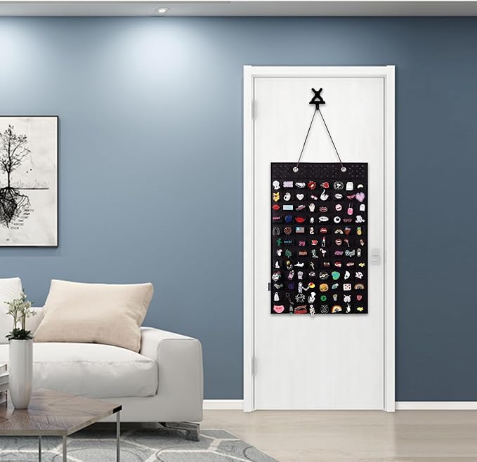 Collection Display Case - Wall Hanging Brooch Pin Organizer - Pin Collection Storage Holder