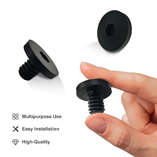 20 PCS Replacement Bolts Compatible with Suncast Storage Sheds for Suncast/Craftsman Resin Storage Sheds, Replacement Screws Compatible with Suncast Storage Sheds Shed Accessories (20, Black, 3/8)