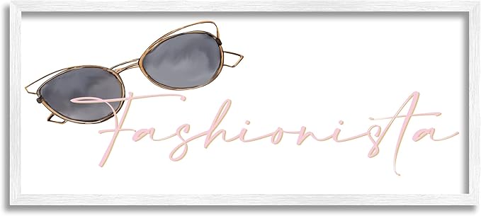 Stupell Industries Fashionista Cat-Eye Sunglasses Shades Glam Accessories, Design by Kim Allen