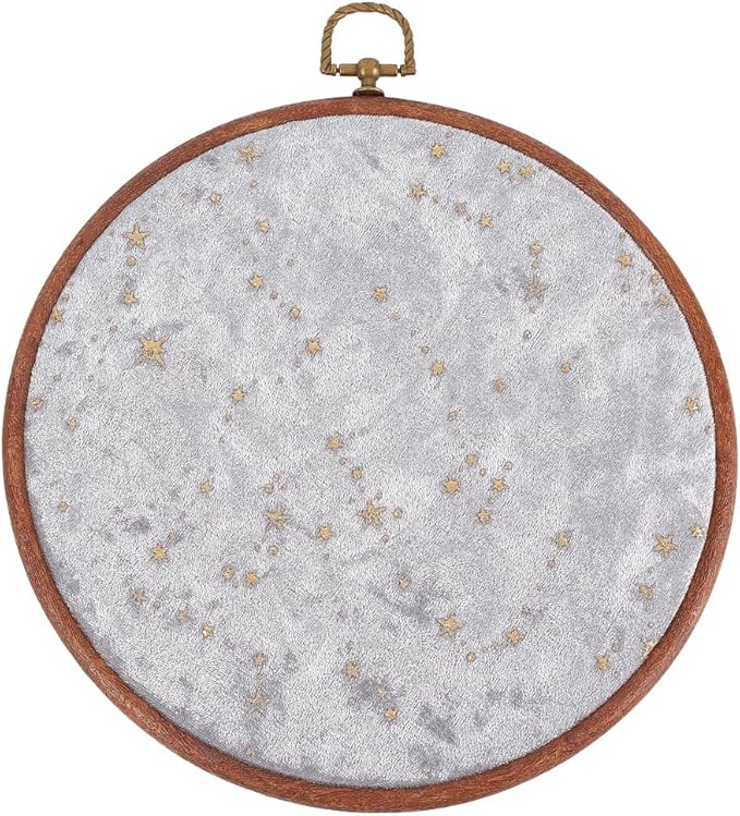 Wall Hanging Brooch Round Pin Board Enamel Pin Display Holder Jewelry Badge Display Collection Board Brooch Round Pin Display Stand for Stud Earring Collectibles Display Wall Decor Grey