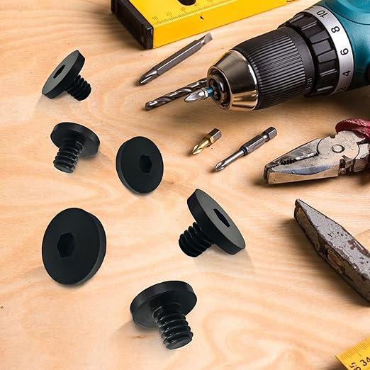 12 PCS Replacement Bolts Compatible with Suncast Storage Sheds for Suncast/Craftsman Resin Storage Sheds, Replacement Screws Compatible with Suncast Storage Sheds Shed Accessories (12, Black, 3/8)