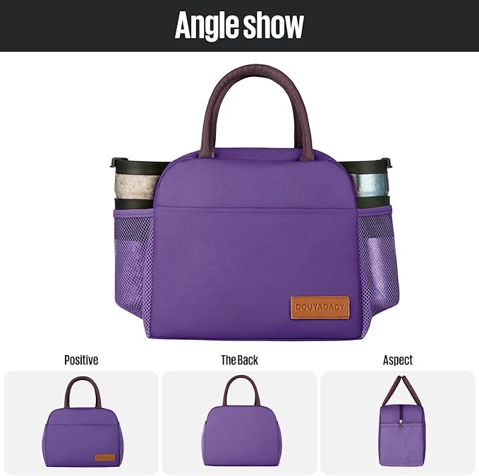 Lunch Bag Women/Men Lunch Box Women/Men (Dark purple)