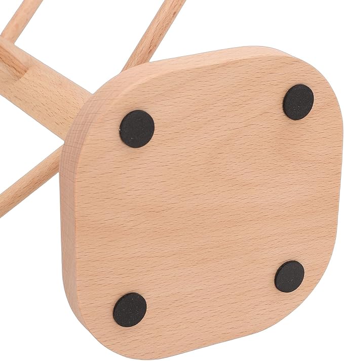 Wooden Hair Tie Holder, 6 Prongs Beechwood Hair Accessories Organizer with Clean Lines, for Desk Storage and Boutique Display