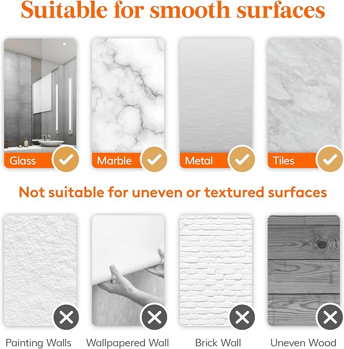 Lifewit Shower Caddy Suction Cup, NO-Drilling Bathroom Organizers and Storage Rack for Inside Shower, Plastic Removable Shower Shelves for Shampoo Strong Vacuum Suction, 31 cm/12 inch Long, 2 Pack