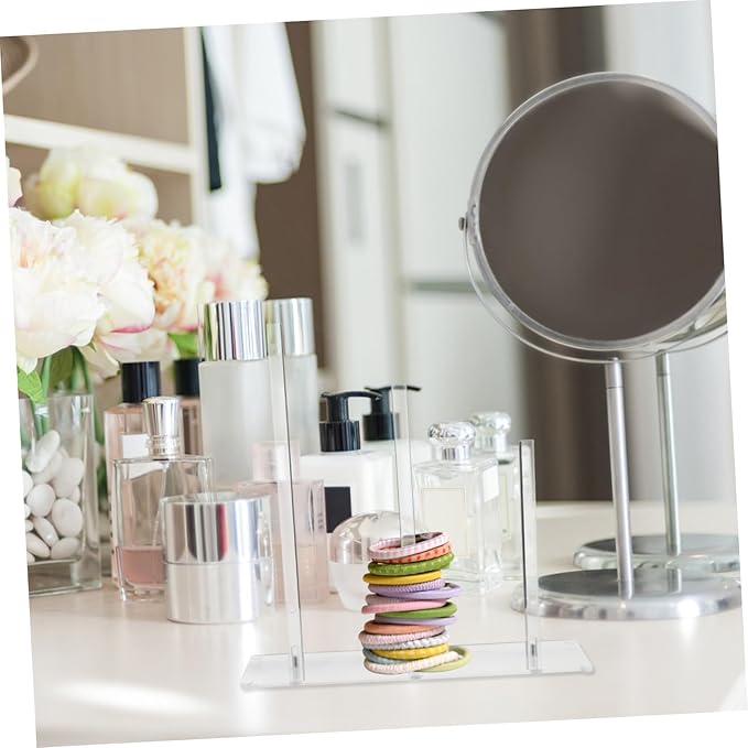 NOLITOY Acrylic Hair Tie Holder Scrunchie Organizer Hairband Display Stand Hair Accessories Organizer Scrunchie Storage Rack