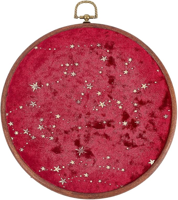 Wall Hanging Brooch Round Pin Board Enamel Pin Display Holder Jewelry Badge Display Collection Board Brooch Round Pin Display Stand for Stud Earring Collectibles Display Wall Decor Red