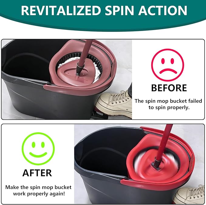 6Pcs Pedal Bearing Replacement for OCedar Mop Bucket, One Way Clutch Gear Sprockets Repair Compatible with Oceda/Vilida Spin Mop Bucket