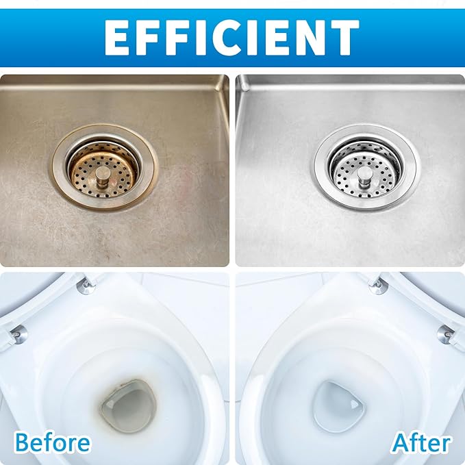 4TH Pumice Stone for Toilet Bowl Cleaning,Pumice Stick Powerfully Away Limescale Stain,Hard Water Ring, Calcium Buildup,Iron&Rust. Remover for Tile/Bath-tub/Sink/Grill - 6 Pack