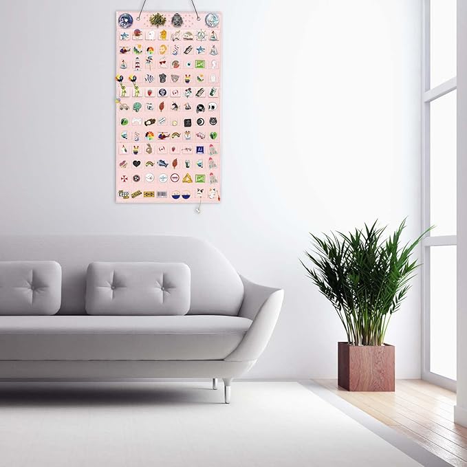 Wall Hanging Brooch Pin Organizer,Pins Collection Display Case,Brooch Collection Storage Holder,Holds Up to 170 Pins(Not Include any Accessories)