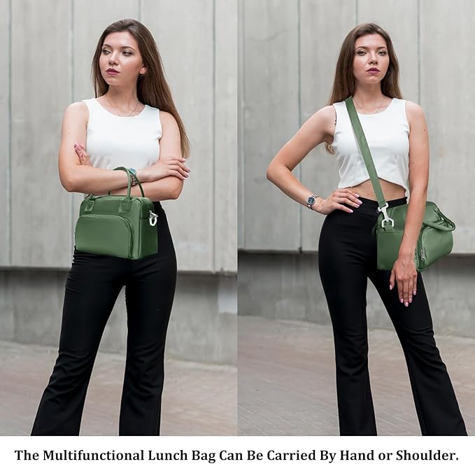 MEXS Insulated Lunch Bag for Women Men Large Reusable Lunch Box Adult Leakproof Portable Cooler Tote Bags for Work Picnic