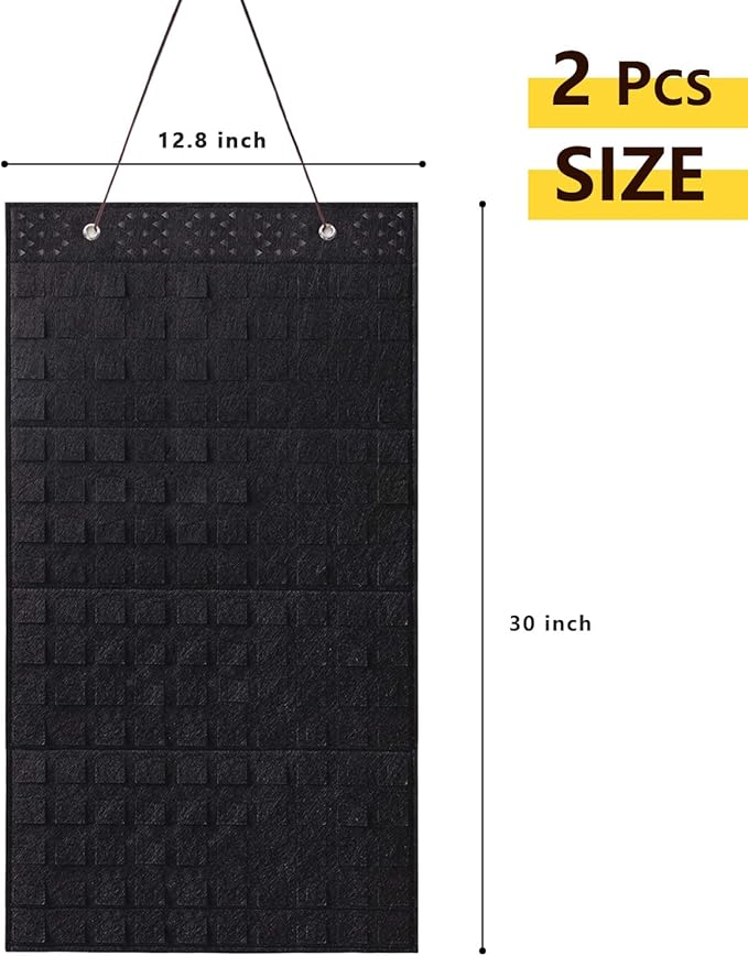 2 PCS L-170 Slots Wall Hanging Brooch Pin Organizer,Pins Collection Display Case,Brooch Collection Storage Holder(Not Include any Accessories)
