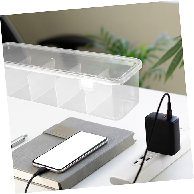 Homoyoyo 3PCS Multi-Compartment Hair Accessories Organizer Box Dustproof Storage Case for Hair Ties Barrettes and Cables for Travel and Home Use