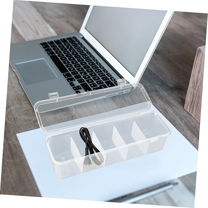 Homoyoyo 3PCS Multi-Compartment Hair Accessories Organizer Box Dustproof Storage Case for Hair Ties Barrettes and Cables for Travel and Home Use