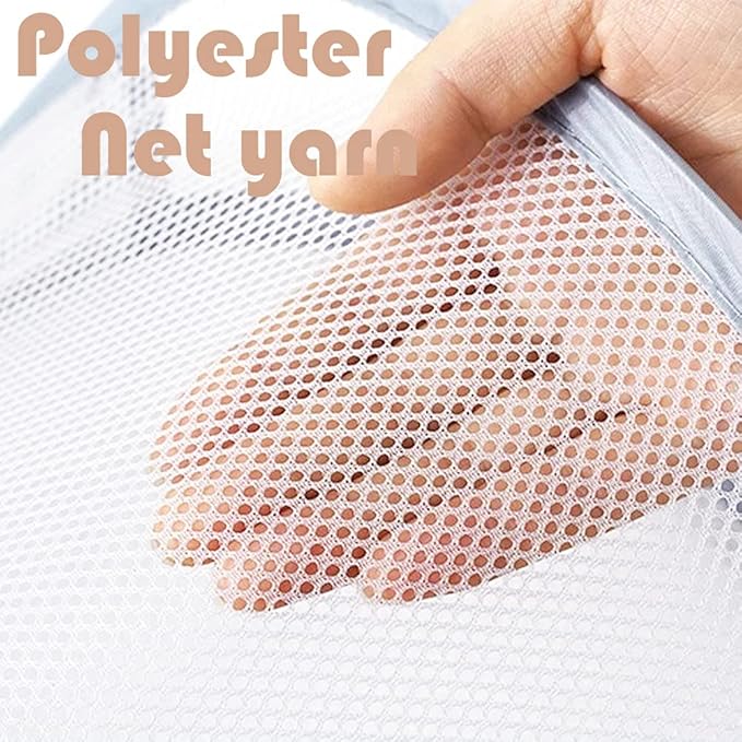 Mesh Collapsible Small Wall Laundry Baskets，Hanging Laundry Hamper，for Hotel, University Dormitory Use by HHSSALIN (2, CLASSIC)