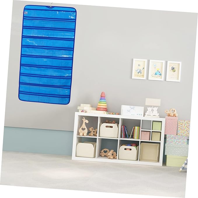 Classroom Wall Hanging Pocket Chart Oxford Organizer for Phones Calculators and Items Over Door Storage Stylish Home Accessory
