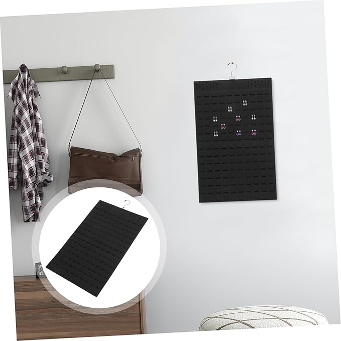 Earring Necklace Storage Hanging Jewelry Organizer Bag Wall-mounted Accessory Organizer