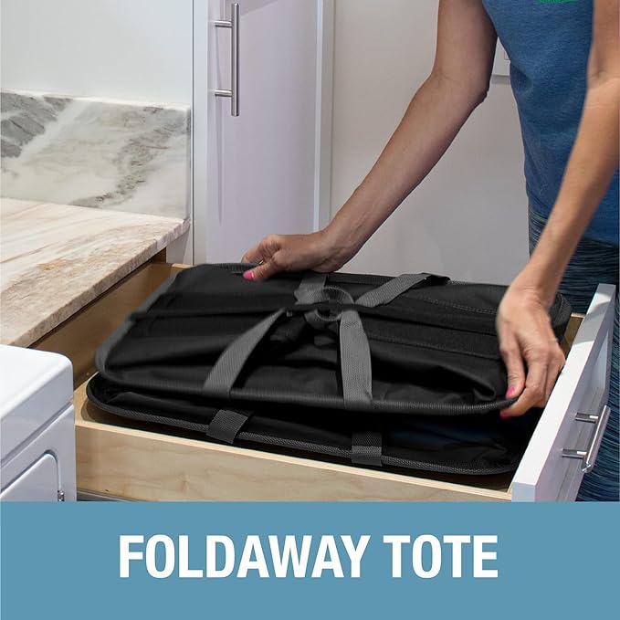 CleverMade Collapsible Laundry Caddy – Foldable Laundry Hamper & Tote, XXL 64L Pop-Up Laundry Basket with Handles, Space-Saving Laundry Organizer for Home, Dorm, Closet & Travel, 2 Pack - Black Gray