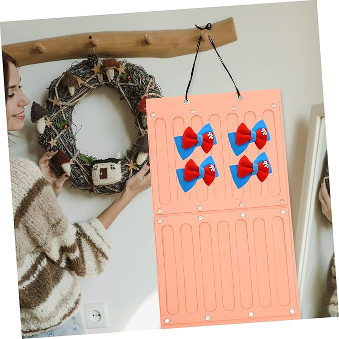 PRETYZOOM Bow Hair Clip Holder Hair Accessories Organizer Boys and Girls' Hair Band Storage -hanging Headband Holder Room Decorative Storage