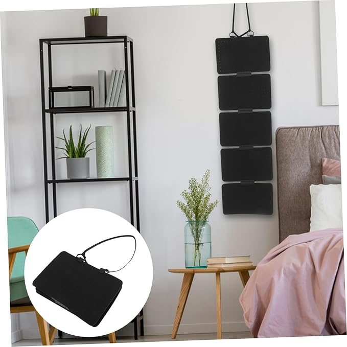 ARTIBETTER Hanging Earring Organizer Pages Wall-mounted Felt Jewelry Storage for Earrings and Badges Space-saving Design Sleek Aesthetic for Home Decor
