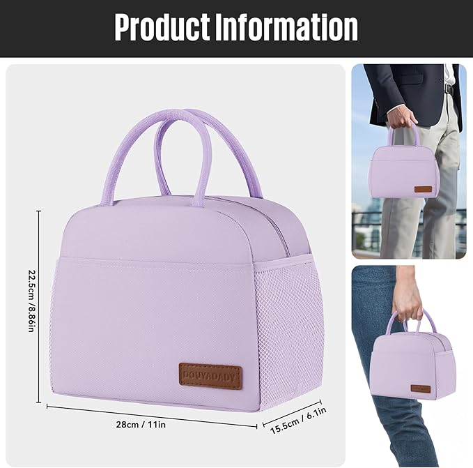 Lunch Bag Women/Men Lunch Box Women/Men (Lavender)