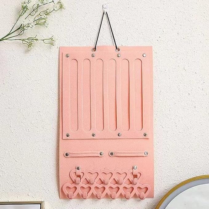 Hair Clip Organizer Holder, Hanging Hair Clips Holder, Hairband Claw Clips Storage for Women Girls, Hair Clip Stand Holder for Wall, Door, Closet, Hair Clips Display for Teen Girls