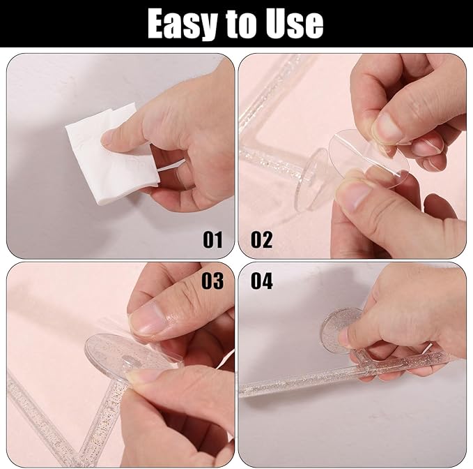 CHGCRAFT 2 Set Wall Jewelry Organizer Self Adhesive Necklace Holder Plastic Headband Organizer Jewelry Storage Rack for Earrings Bracelet Display