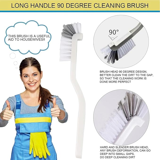 18 Pieces Crevice Cleaning Brush, Corner Brush, Screen Cleaner Brush, Cleaning Tools for Housekeeping, Garbage Disposal Cleaner Brush, Window Track Cleaning Tools, Kitchen (18pcs)