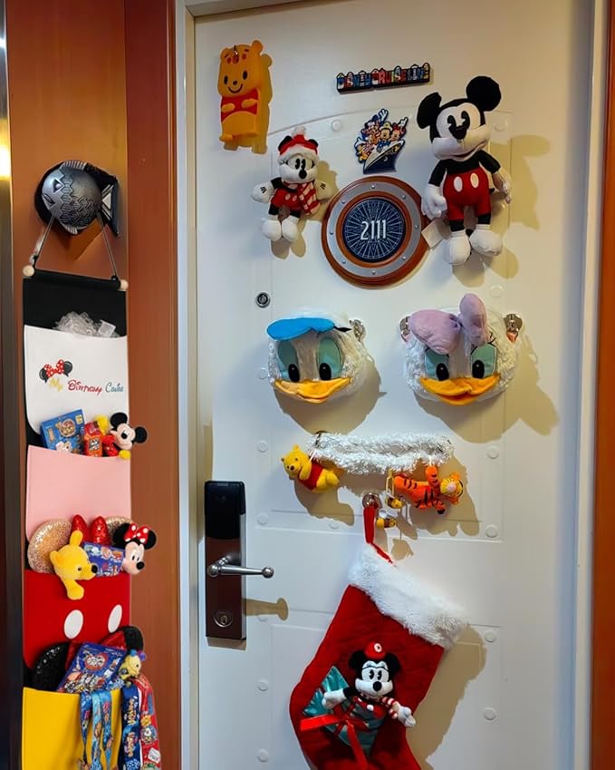 Mouse Ear Organizer, Hanging Headband Holder for Park Ears, Display & Storage Organizer for Disney Accessories, Holds Up to 8–10 Ears, Wall Door Closet Hanging Rack