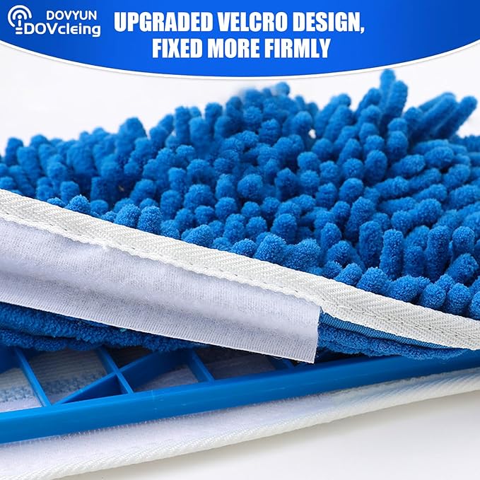 2 Pack Microfiber Mop Refills Compatible with O-Cedar Dual-Action Flip Mop Resuable Replacement Mop Heads for Dry & Wet Use