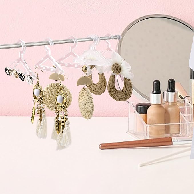 40pcs Clear Acrylic Earring Hangers - Mini Jewelry Display Rack for Dangling Earrings, Organizer for Retail Store or Home Decor (Hangers Only)