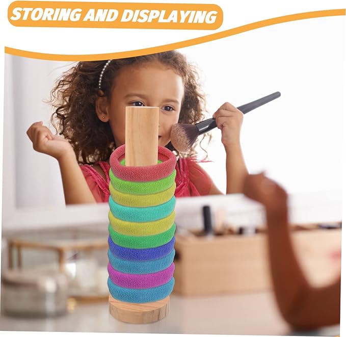 FRCOLOR Hair Tie Storage Rack Premium Hair Rope Organizer for Accessories Hair Band Display Stand for Dressing Table present for Women