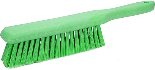 SPARTA Handheld Soft Counter Brush 8 Inch Bristle Span, Multi-Use Dust Brush with 5 Inch Handle for Tables, Countertops, and Delicate Surfaces, Polyester, Lime
